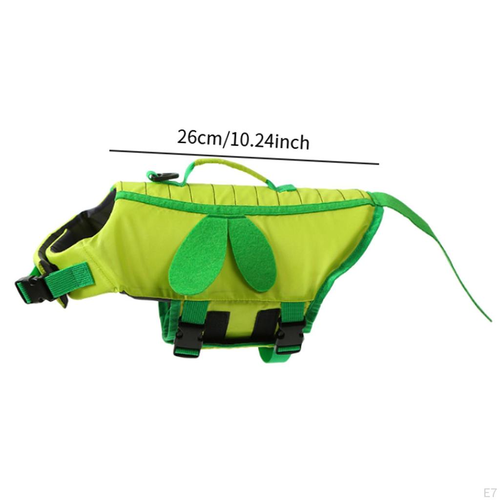 Dog Life Vest Traction Buckle Swimsuit Float Jacket for Boating Swimming XXS
