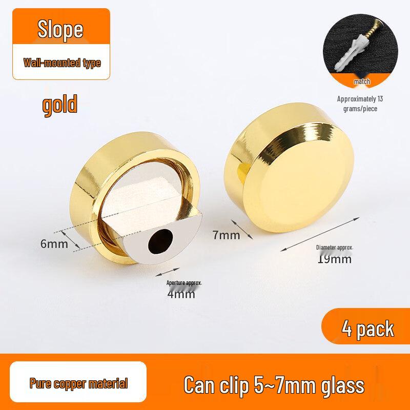 

Drill-Free Zinc Alloy Glass Mirror Clamps
