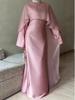 Silky Autumn 2025 Sweet Long Sleeve Dress for Women – European American Style