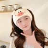 Soft and Absorbent Piggy Heart Headband for Daily Skincare and Makeup Removal Soft Plush Furry Hairband