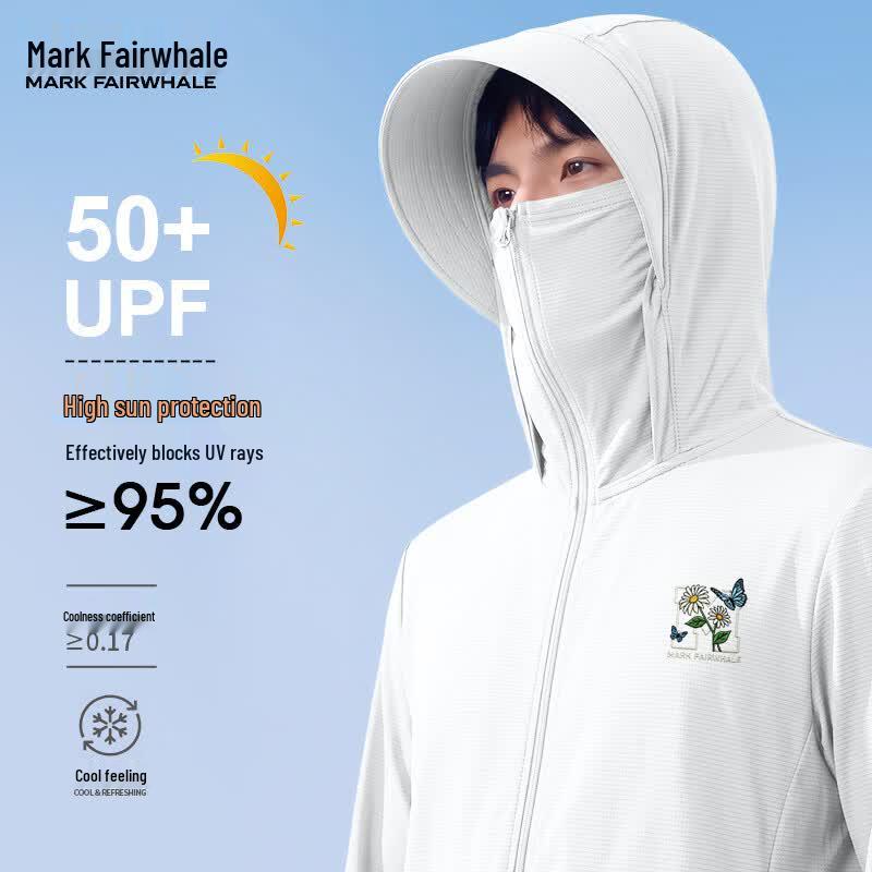 Mark Fairwhale Men's Ice Silk UPF50+ Hooded Sun Protection Jacket