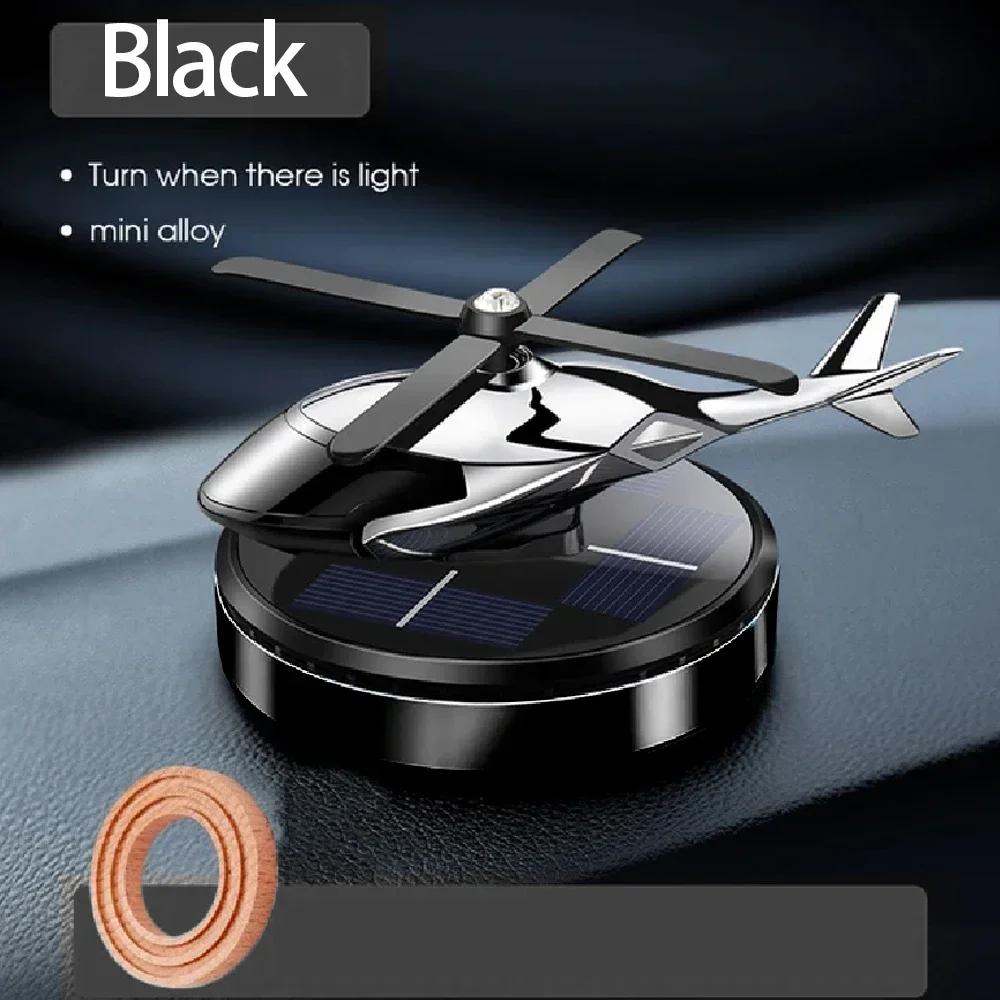 Solar Helicopter Aircraft Car Aromatherapy Air Freshener with Perfume Fragrance Decoration Gift