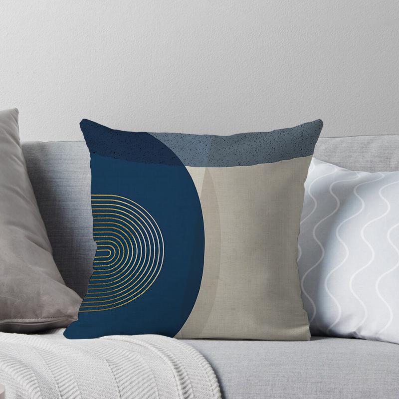 Haus Dekorativ Zuhause Kissenbezug für Sofa Kissenbezug 45*45 Nordisch 40*40cm 40x40cm 50x50 Wohnzimmer abstrakt 60x60 grau Boho