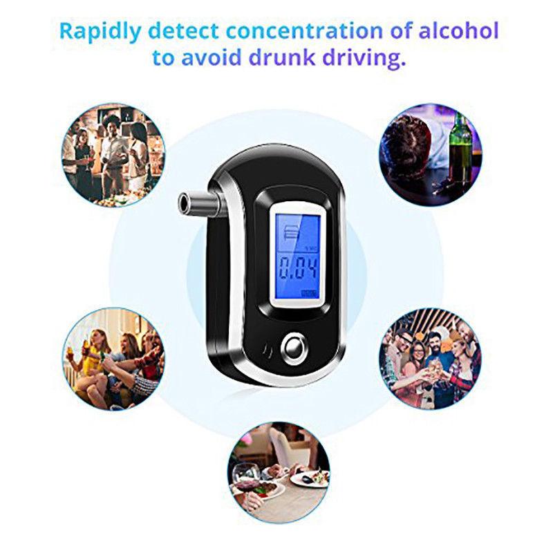 Portable Handheld Digital Breath Alcohol Tester LCD Breathalyzer Analyzer Detector
