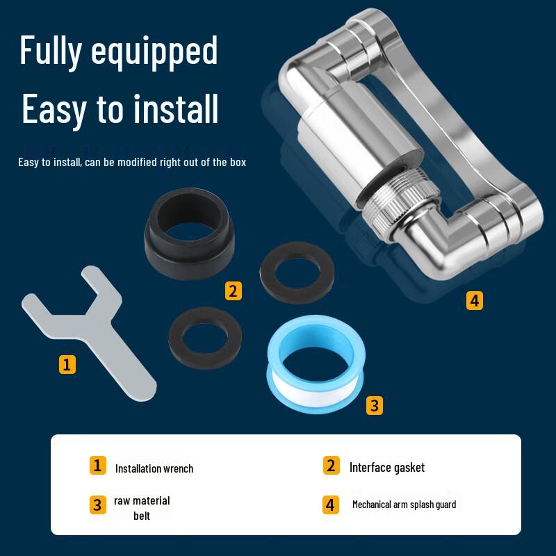 LISM Extendable 360° Rotatable Robotic Arm Basin Faucet