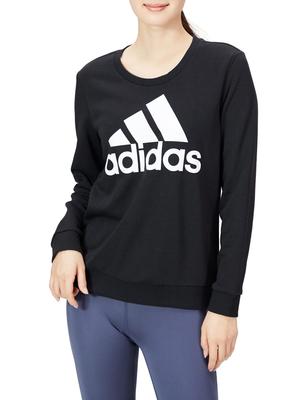 Sweat Essentials Relax Logo Camisola 29080 Tamanho japonês S equivalente Feminino Preto/Branco (GM5519)