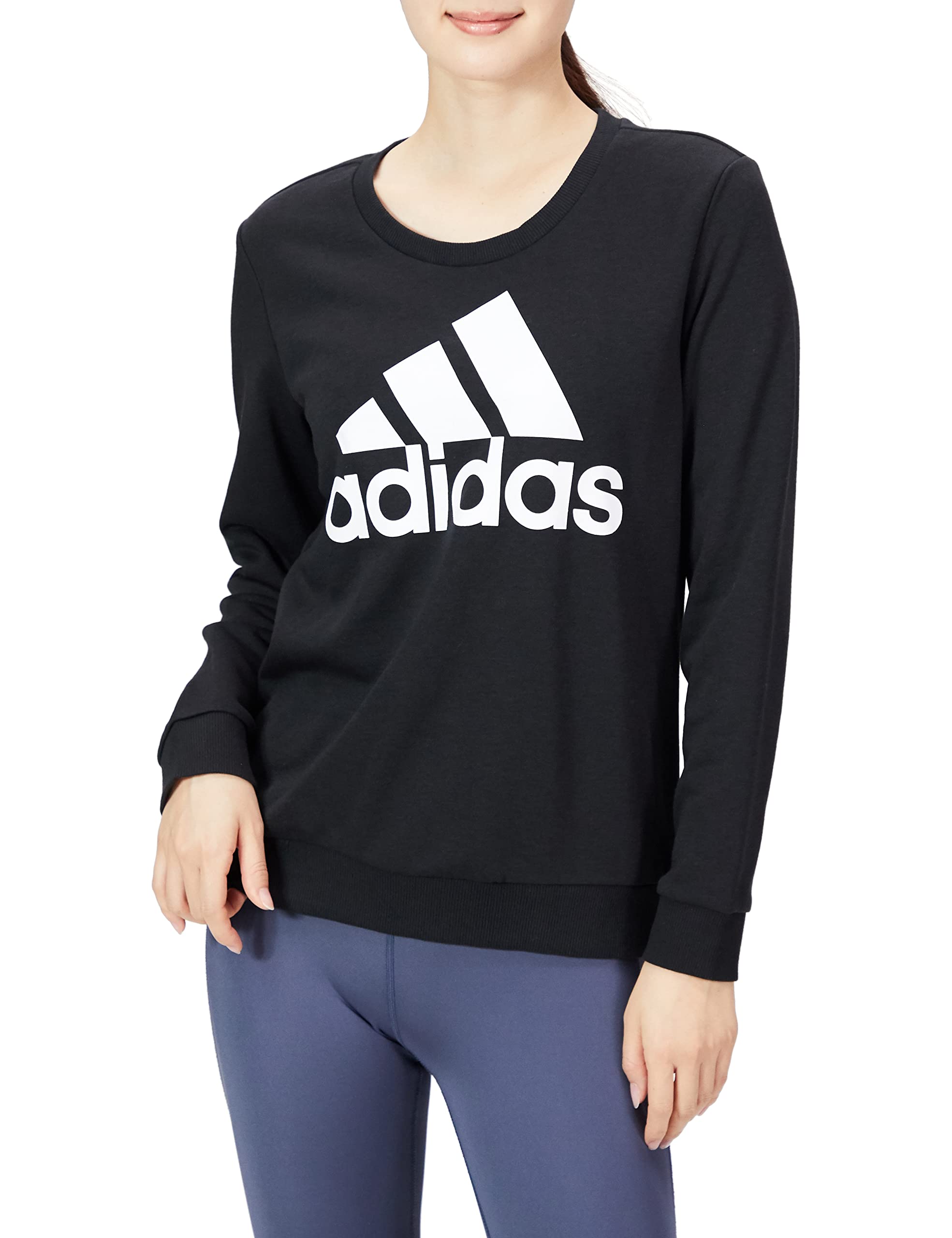 

Толстовка Sweat Essentials Relax с логотипом 29080 эквивалент японскому размеру S [Adidas] Женская Черный/Белый (GM5519)