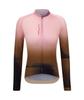 Santini LUCE Long Sleeve Cycling UPF Sleek Vivid Color 5S215075CLUCE Jersey, Unisex, 50+, Lightweight, Quick-Drying, Fit, Design, Brown/Pink (Size L),