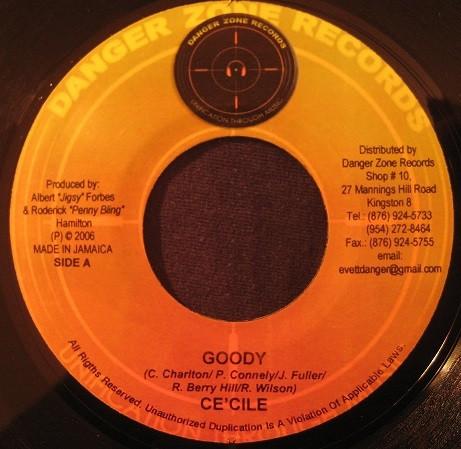 

7inch Record CE CILE - Goody NONE Danger Zone Rec 2006 Jamaica Reggae, Ska & Dub Used