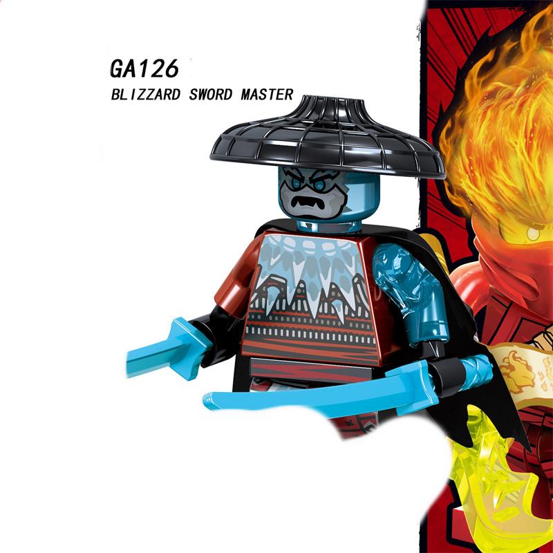 

MOC креативная одиночная продажа A001-008 GA123-130, серия фильмов, рождественские детские собранные подвижные строительные блоки, мини-игрушки