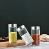 Kitchen Utensils Round Glass Spice Bottle Household Sprinkler Bottle Swivel Opening Closing Spice Set