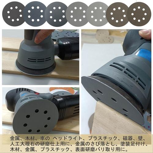 Aewio 28-Piece 125mm Waterproof Sandpaper, #1000 - #10000, Round, 8-Hole, for Sanding, Mirror Polishing, 1000, 2000, 2500, 3000, 5000, 7000, 10000, 4