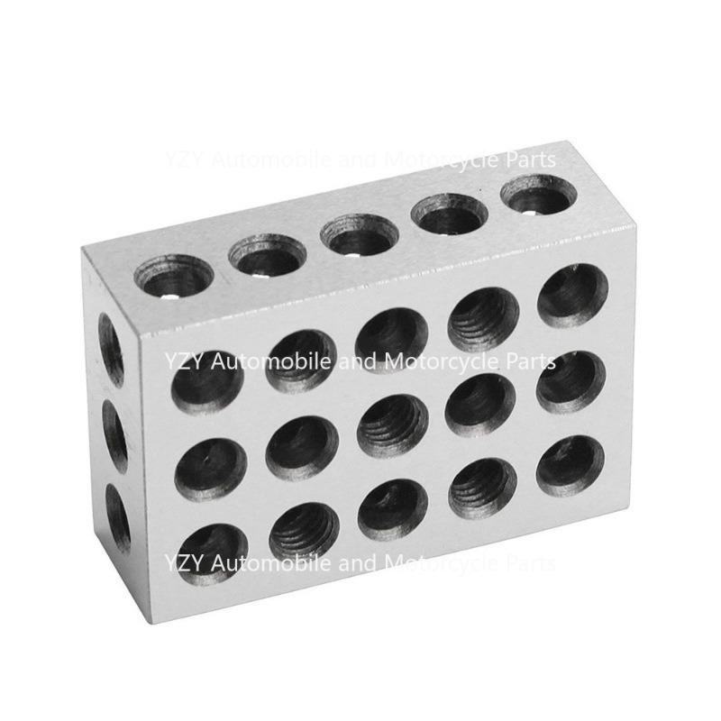 1set New 25x50x75 Metric 23 Hole Parallel Pad 1-2-3 Milling Machine Parallel Pad Iron Vise Flat Contour Block