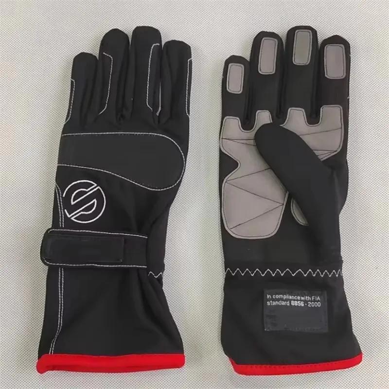 High-Grip SPCO Logo Racing Gloves - Professional Drifting Car Motorcycle Kart Driving Sports Hand Gloves for Competition