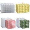 Poppy Square & Cubic Silicone Mold for DIY Aromatherapy Candle Display
