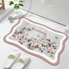Longchan Fresh Floral Bathroom Mat