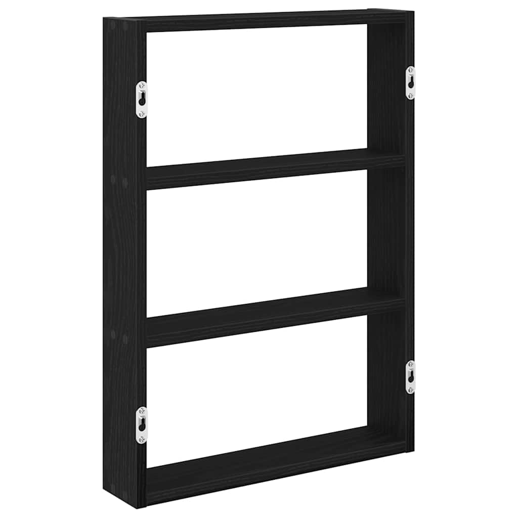 Wall Shelf Black 43 x 9 x 60 cm Particleboard