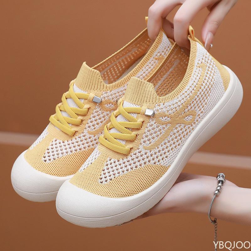Fashion Summer new lightweight breathable mesh shoes women fashionable versatile shoes casual comfortable women flats