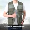 Vest for menn Ny herrevest Sommer Multi Pocket Photography Fiskevest Pustende Vest Arbeidsjakke Topp