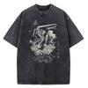Anime Berserk Guts Graphic Printed Tee Men Women Vintage Washed Casual Tshirts High Quality Cotton T Shirt Harajuku Male Tshirt