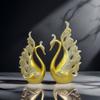 European Style Decorative Couple Swan Ornaments for Living Room, Bedroom, Office, and Entryway