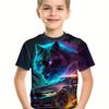 2025 Sommer Kinderkleidung Motorrad Kinder T-Shirt 3D-Druck Kurzarm Jungen Mädchen Lose Tops Streetwear 2 bis 8 Jahre