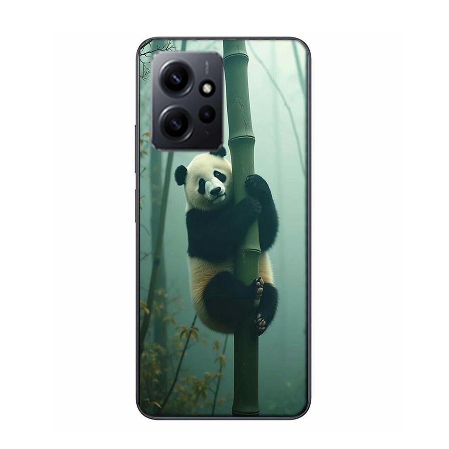 

Panda Baby, Giant Panda Family Phone Case For Redmi 12 13C 12C 15C 9 10 10C Note 13 Pro Plus 14 15 Pro 9T 9C 9A TPU Soft Cover C Note 13 Pro Plus