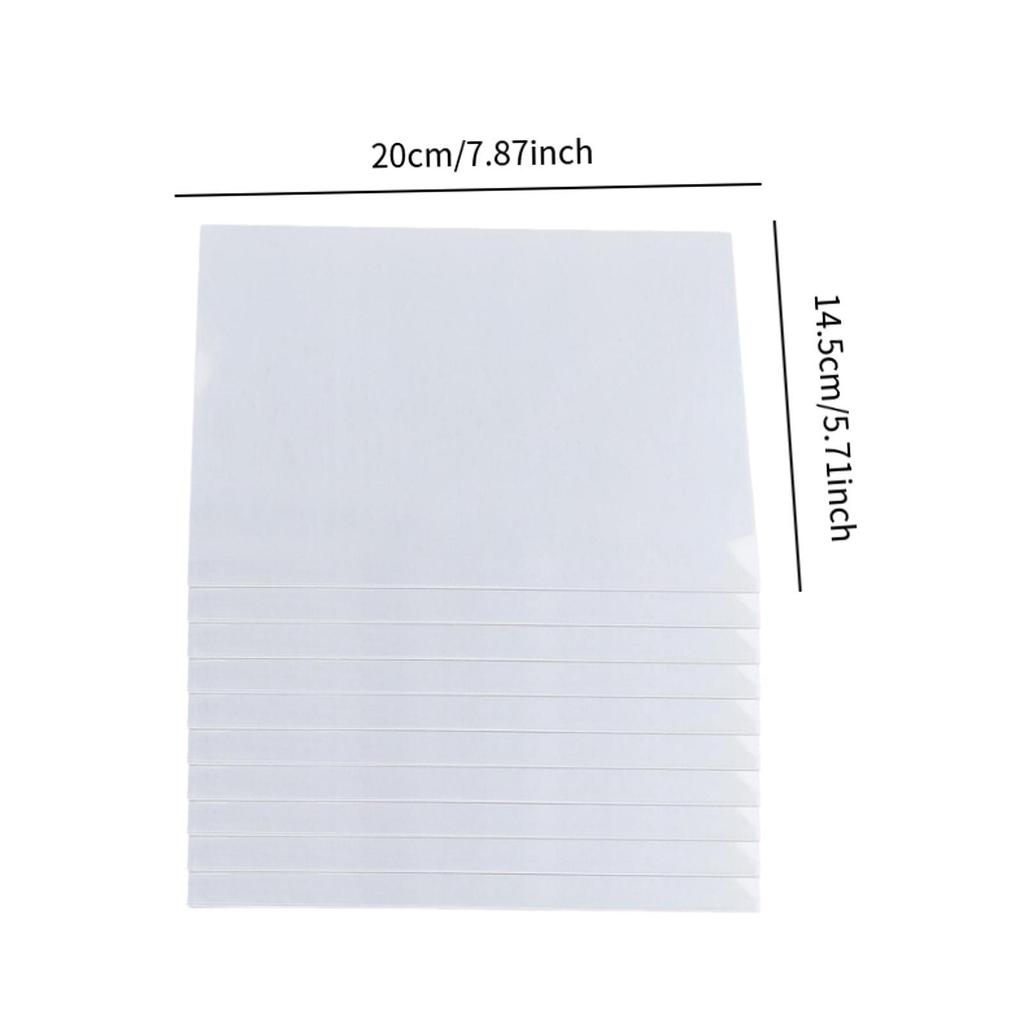 10 Pieces Heat Shrink Plastic Sheets for Buttons, Gift Tags, Zipper Pulls Hand Making Material Versatile DIY Accessory 14.5x20cm