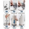 Stainless Steel Kitchen Towel Rack Vertical No Punching Paper Roll Holder Spring Compression Rod Anti Slip Base