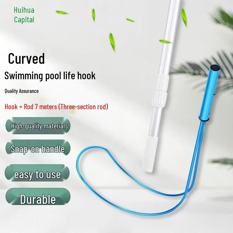 Swimming Pool Rescue Hook with Telescopic Pole