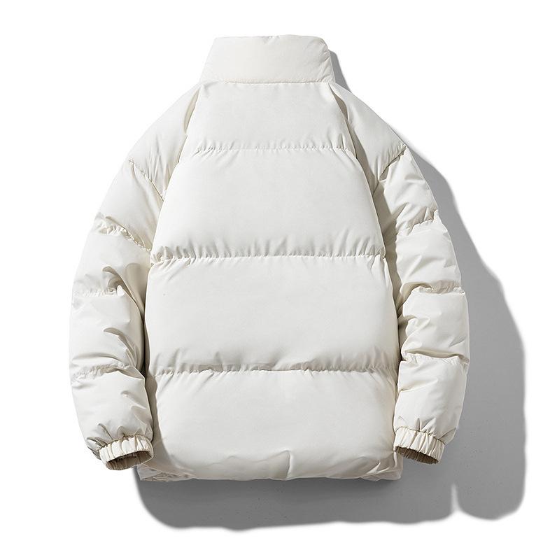 Updated Lambswool Coat Mens Cotton-padded Coat Autumn and Winter Plus Velvet Padded Bread Cotton-padded Jacket Winter Cotton-padded Jacket