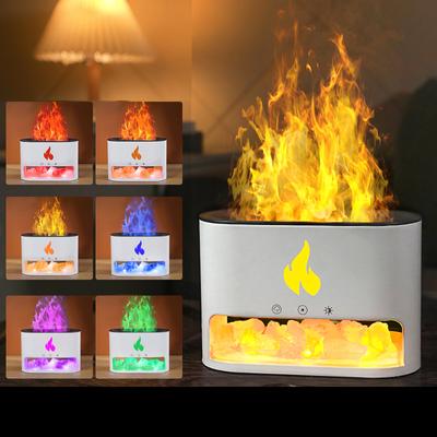 Barevná plamenná lampa Aromaterapie Difuzér esenciálního oleje Usb elektrický ultrazvukový zvlhčovač vzduchu se světlem s chladivou mlhou