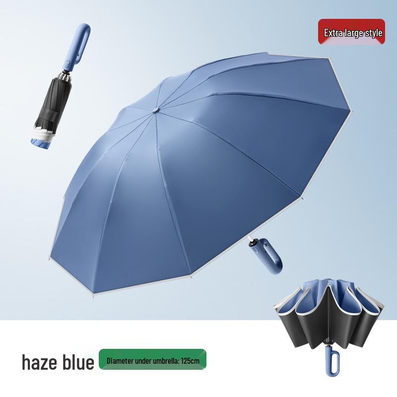 Large Automatic Dual-Use Umbrella: Sunshade & Rain Protection with Custom Logo
