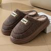 Fuzzy House Slippers Men Comfy Memory Foam Lightweight Fashion Couple Shoes Winter Warm Plush Casual Slippers