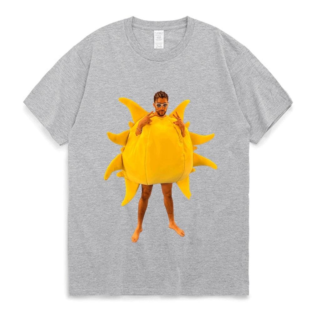 

Bad Bunny Neverita Видео Футболка Мода Хип-хоп Забавная Графическая Футболка Мужская Уличная Одежда Футболка Оверсайз Футболки из Чистого Хлопка 4XL