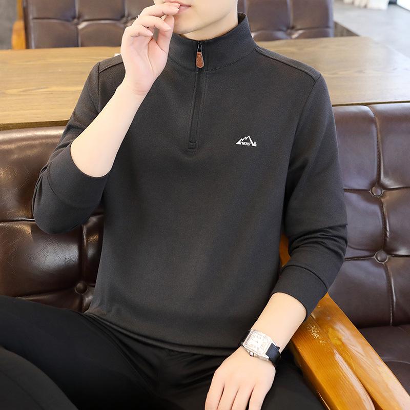 Men s Reversible Fleece Half-Zip High Collar Winter Shirt 3XL