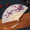 Traditional Chinese Folding Fan for Women and Children - Portable, Small, Perfect for Hanfu, Qipao, Dance, and Summer Use