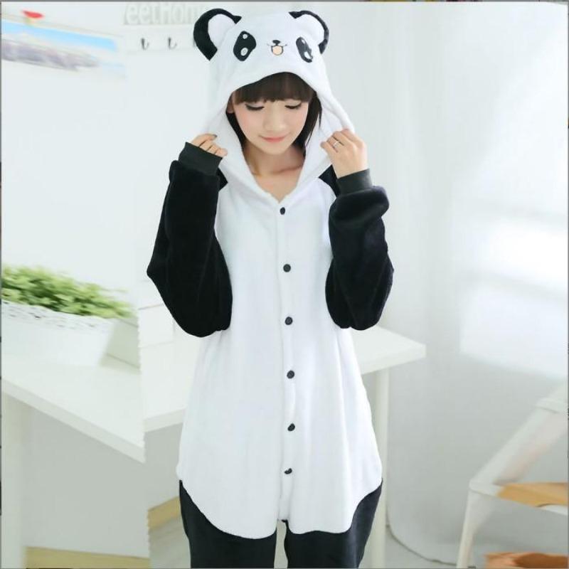 Children's Autumn Winter Loungewear Cartoon Animal Onesie Kids' Flannel Sleepwear