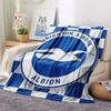 1PC Brighton & Hove Albion Patterned Flannel Blanket Suitable For All Seasons for Home Decor Warmth and Comfort Gifts Holiday Present