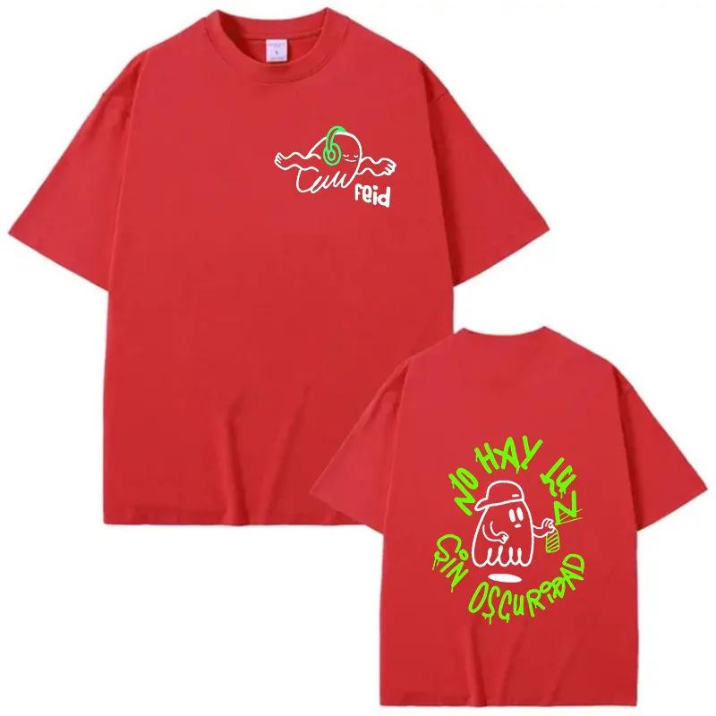 Herren T-Shirts Rapper Feid Ferxxo Mor Hab keine Angst vor der Dunkelheit Damen Kleidung Vintage T-Shirts Baumwolle O-Ausschnitt Oversized T-Shirt