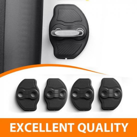 4PCS Door Lock Cover For Tesla Model 3 Y Car Door Guard Lock Tesla Accessories