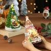 Resin Music Rotating Little Train, Music Box, Music Box, Night Light, Christmas Decoration, Gift and Decorative Item