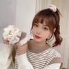 7Pcs/Set  Sweet Furry Hair Scrunchies Elastic Rubber Bands Ponytail Holder Rubber Ties For Women Girls Hair Accessories