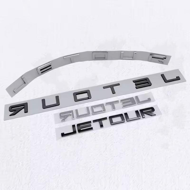 1Pc JETOUR mark badge car emblem stickers for JETOUR X70 X90 X70S refit big small label hood cover head logo rear trunk decorative