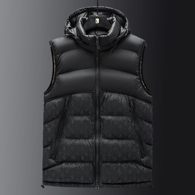 Autumn and Winter Fashion Vest Jacket Men's Loose Casual Vest Thermal Vest
