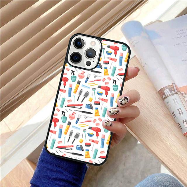 

Hairdresser Comb Salon Hairdressing Hair Stylist Tools Phone Case For iPhone 17 Air 15 16 Pro Max 14 13 12 11 Pro Max Plus iPhone 17Air