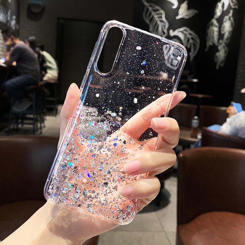 Luxury Bling Glitter Phone Case For Samsung Galaxy A52S 5G A 52S A 52 S Soft Full Cover For Samsung A52 S A528B DS Back Cover