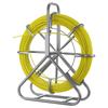 VEVOR Fish Tape Fiberglass, 100M 6.3MM, Duct Rodder Fishtape Wire Puller with Stand, Cable Running Rod with Locking Mechanism, Fishing Tools