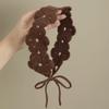 1pz Cerchietto Fiori all'Uncinetto Monocolore, Cerchietto Fiori Monocolore Bohemien, Elastico per Capelli Moda Donna, Accessorio per Capelli Cerchietto Morbido in Poliestere