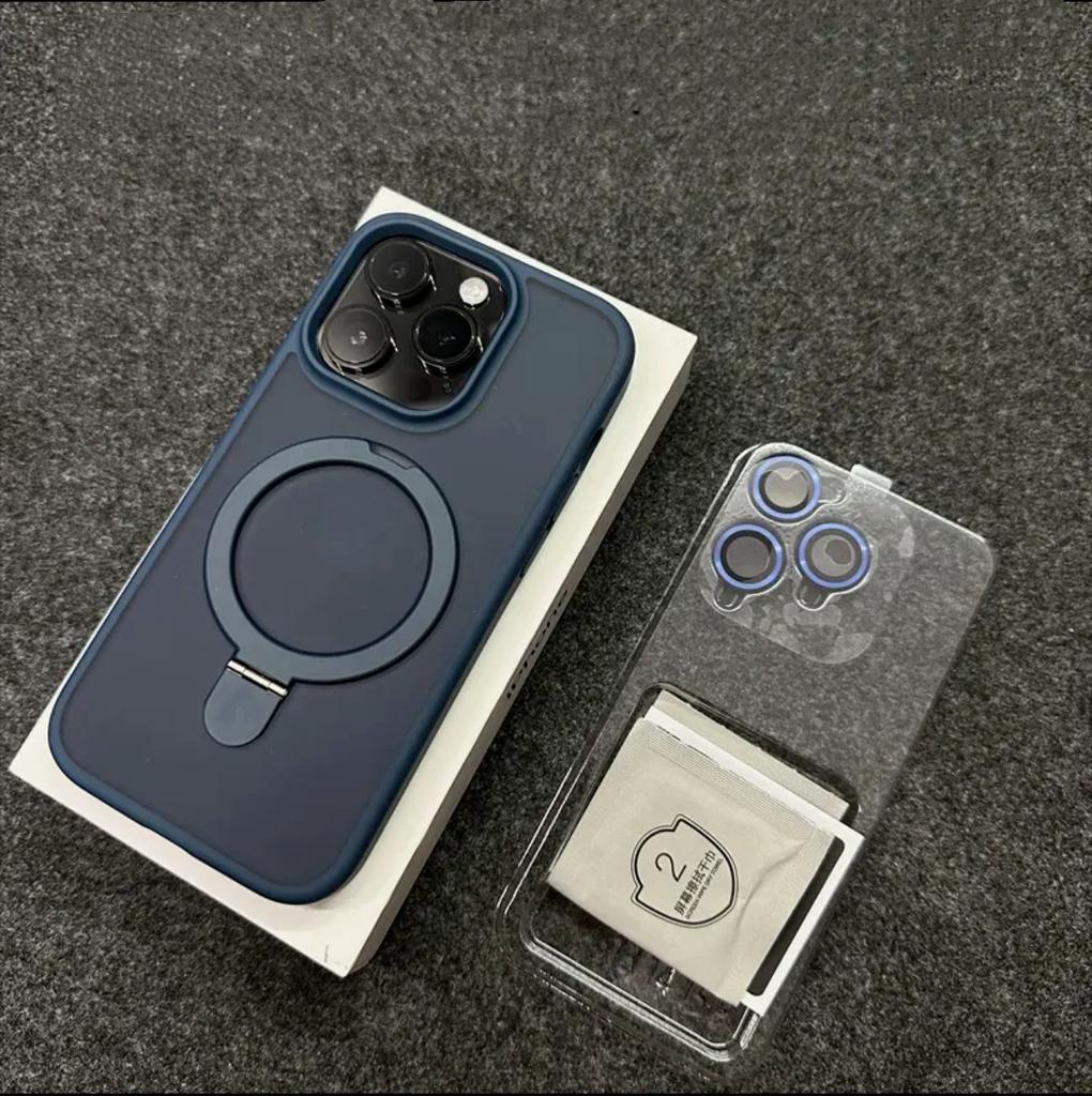 Dla IPhone 16 Pro Magnetyczny Wspornik Podtrzymujący Etui na Telefon dla Apple 16 Pro Folia Ochronna na Obiektyw